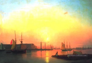 Ivan Aivazovsky échange de peterburg Paysage marin Peinture à l'huile